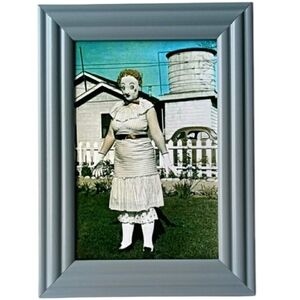 Vintage creepy Halloween costume Werid Gothic Girl Woman Super Creepy Strange